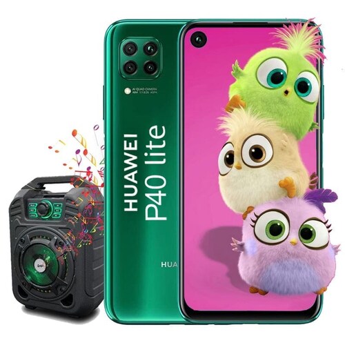 Celular Huawei P40 Lite 6GB + 128GB - Dual sim - Verde + Bocina Bluetooth