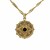 Collar Doble en Chapa de Oro de 14K con dije en Forma de Oro y Zirconias - Mancini Joyas