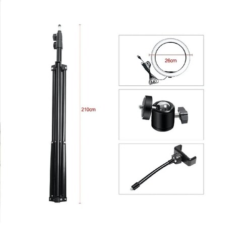 Aro  de Luz Led Para Maquillaje Foto Video Regulable