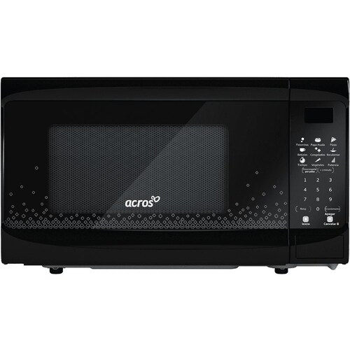 Horno de Microondas  marca Acros 0.7 Pies Cúbicos color Negro modelo AM1007B