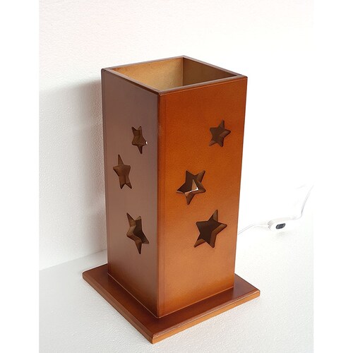 LAMPARA DE MADERA MINIMALISTA EN MDF CON FOCO DE LED