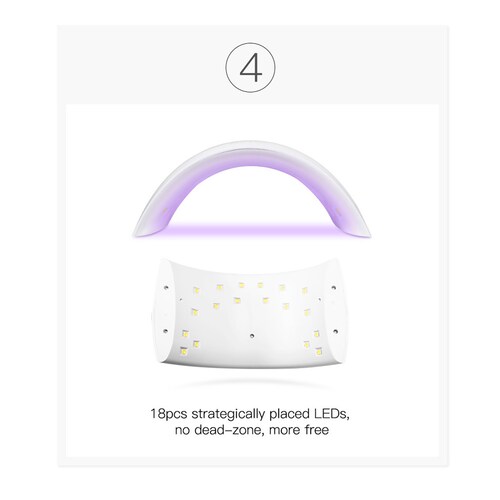 Lámpara Para Uñas Profesional Sun9s 24w Led Uv Led Gelish