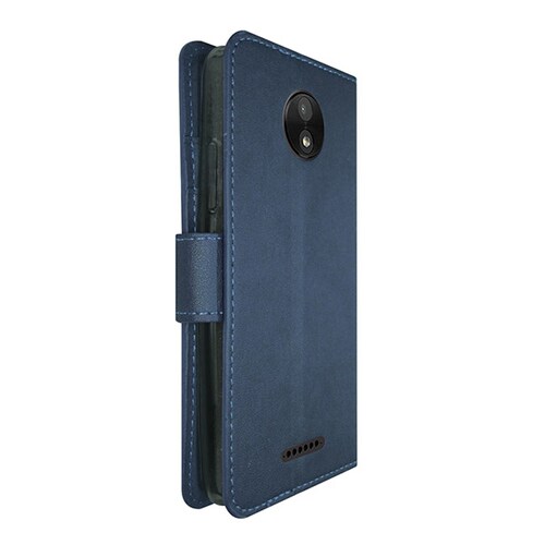 Funda Atti Premier Diary Tipo Cartera Para Motorola C Plus Color Azul