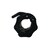 Par de Topes Abrazaderas para Barra 25mm (1pulgada)-Gymker plastico negro