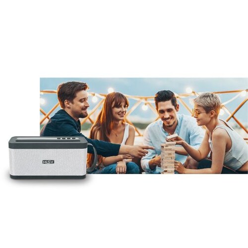 Bocina Bluetooth MISIK MS203 Gris TWS  USB  SD  FM