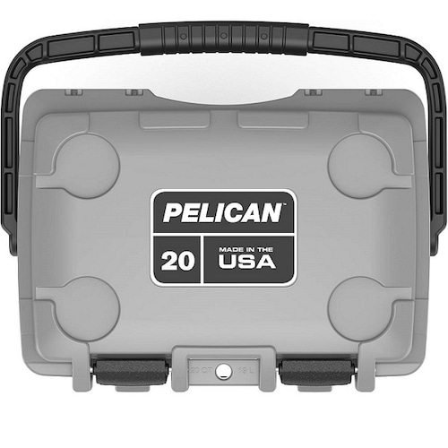 20qt Elite Cooler, Hielera Pelican Gris/Verde