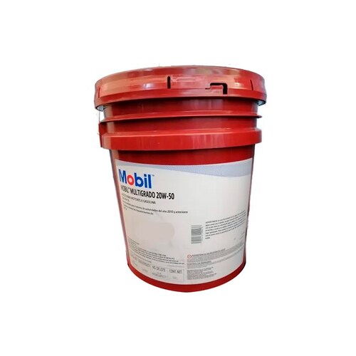 Aceite Mobil 20w50 Cubeta Motores A Gasolina.