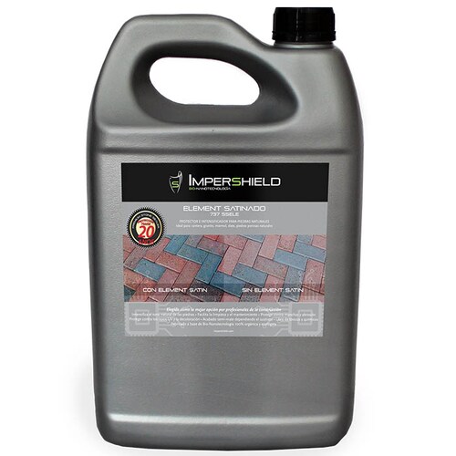 737SSELE ELEMENT SATINADO. Sellador, Protector e Intensificador para Piedras Naturales, es ideal para piedras como: Cantera. Granito, Mármol, Slate, Piedras porosas Naturales. 4 Litro