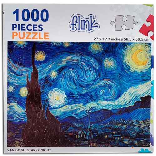 FLINK Rompecabezas Van Gogh, La Noche Estrellada