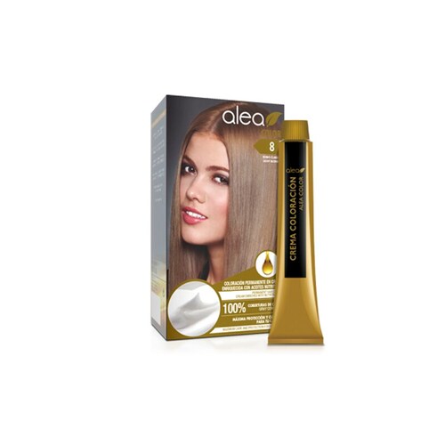 Salerm Alea Tinte Permanente para cabello Tono 8 Rubio Claro