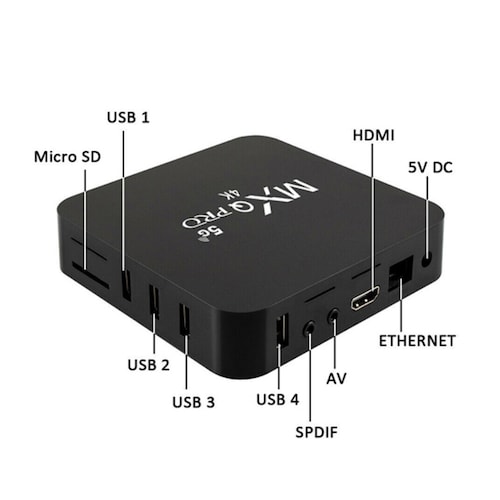 Android Tv Box H96 Q PRO 4k 5G 4k. 4Gb Ram 64 Gb Memoria Android 10.1 + Teclado inalámbrico