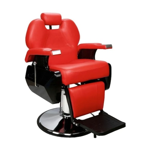 Sillon Barbero Peluqueria Silla Barberia Estetica Stay Elit Rojo