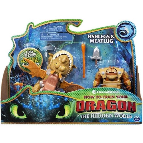 Dragones Mundo Oculto Fishlegs & Meatlug Dreamworks