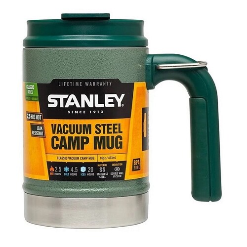 Stanley 16oz Classic Vac Camp Mug Hammerto Green 01693-001
