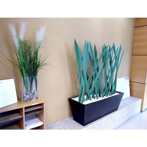 Florero de cristal rectangular, borde redondo - Serazu