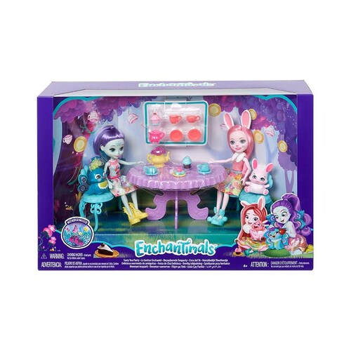 Muñeca Fiesta de Té, Conejo Y Muñeca Enchantimals GJX43 Mattel