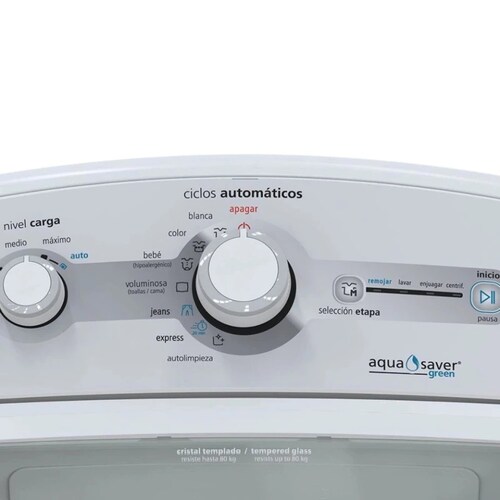 Lavadora Mabe LMA46102VBAB Aqua Saver Automática 16 kg Blanco ORT