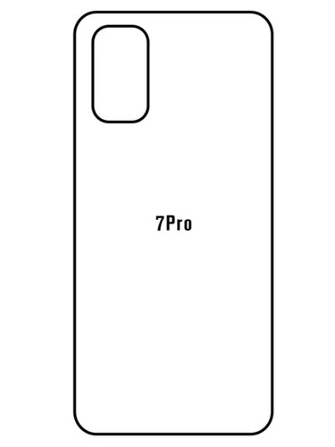 SUNSHINE Protector de Pantalla de Hidrogel Premium Para  Realme 7 Pro Back