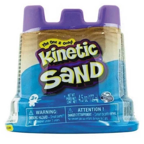 Arena Kinetic Sand Contenedor Básico Azul 127 G