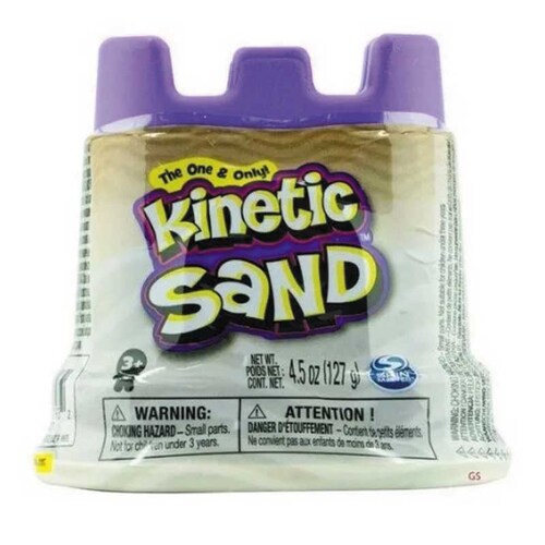 Arena Kinetic Sand Contenedor Básico Blanco 127 G