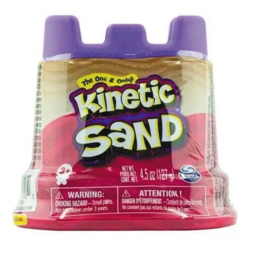 Arena Kinetic Sand Contenedor Básico Rosa 127 G
