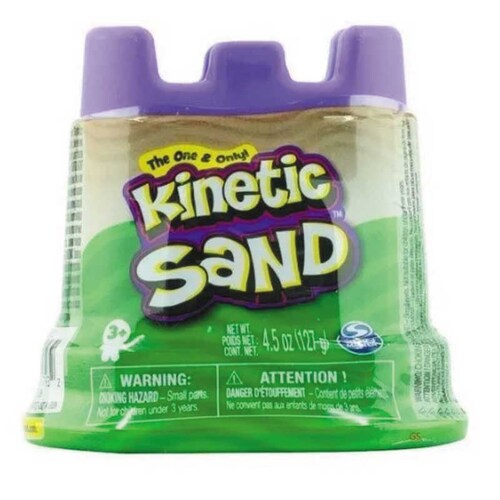 Arena Kinetic Sand Contenedor Básico Verde 127 G