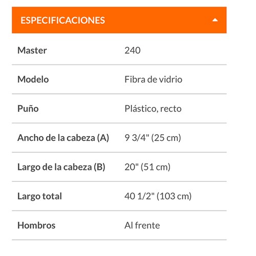 PALA CUADRADA GRANDE MODELO DE FIBRA DE VIDRIO  103 CM TRUPER