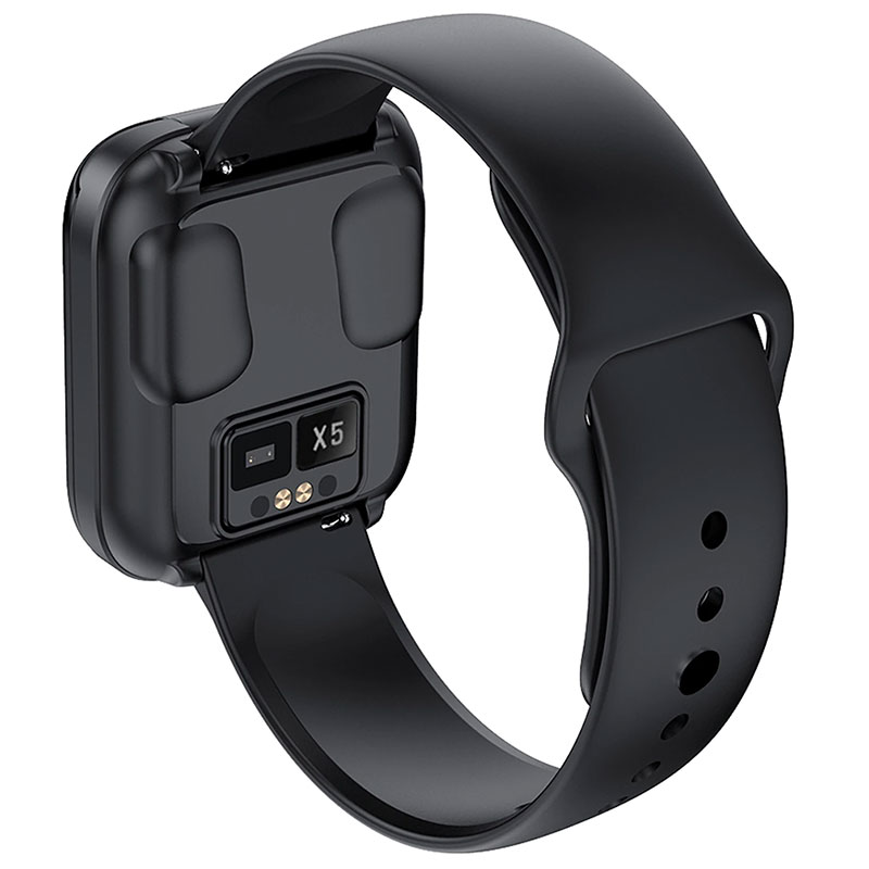 Fralugio Reloj Inteligente Smart Watch X5 2 en 1 Con Aud fonos