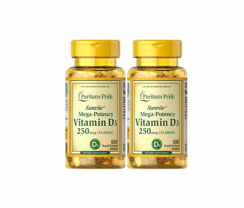 Vitamina D3 10,000 IU, 2 pack. Apoya al Sistema Inmunológico y el Estrés, Puritan´s Pride 