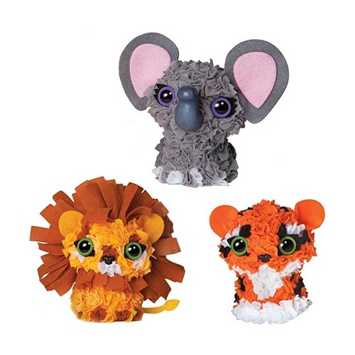 Plush Craft Zoo Animals 3d Minis