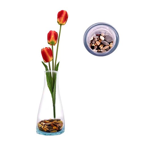 Florero botella circular Serazu de 33.5 cm. 