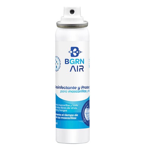 BGrn Air, Protector y Desinfectante para Cubrebocas y Ropa