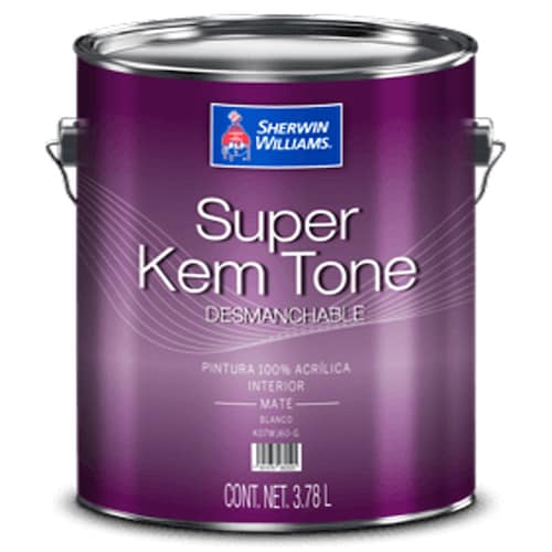 Galón de Pintura Desmanchable para interiores BLANCO SUPER KEM-TONE SHERWIN WILLIAMS