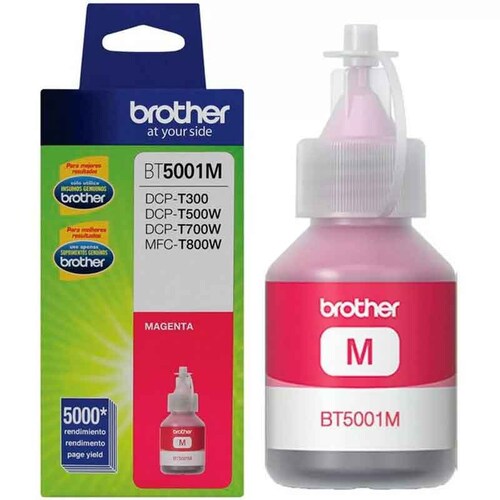 Botella de tinta BROTHER Magenta 5000 páginas Inyección de tinta CARTUCHO BT5001M IMPRESORA SISTEMA