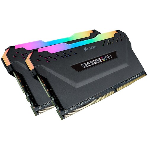 Memorias Ram DDR4 Corsair Vengeance RGB PRO 3200MHz 16GB PC4-25600 Kit 2x8 Negras CMW16GX4M2C3200C16.