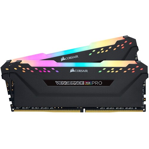 Memorias Ram DDR4 Corsair Vengeance RGB PRO 3200MHz 16GB PC4-25600 Kit 2x8 Negras CMW16GX4M2C3200C16.