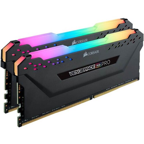 Memorias Ram DDR4 Corsair Vengeance RGB PRO 3200MHz 16GB PC4-25600 Kit 2x8 Negras CMW16GX4M2C3200C16.