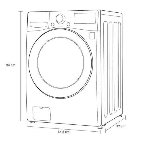 Lavasecadora LG WD16SG2S6 16Kg/8Kg Gris ALB