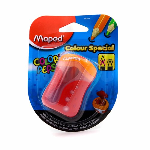 SACAPUNTAS DEPOSITO DOBLE COLOUR SPECIAL MAPED