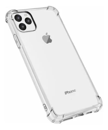 Xcessor Funda híbrida transparente de TPU para Apple iPhone XR. con capa  interior de goma que absorbe los golpes en los bordes. Transparente/Blanco