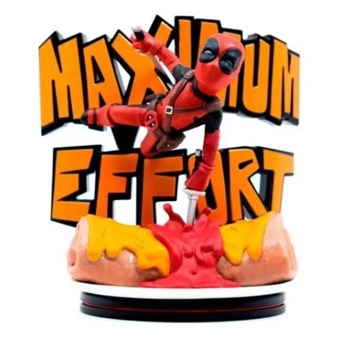 Figura Marvel Deadpool Máximo Esfuerzo Qfig Maximum Effort