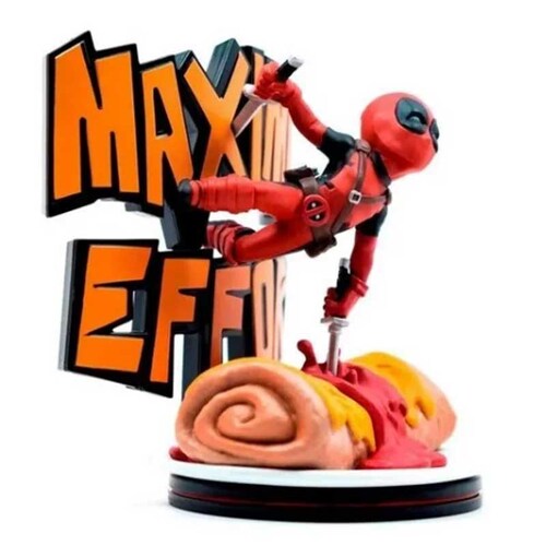 Figura Marvel Deadpool Máximo Esfuerzo Qfig Maximum Effort