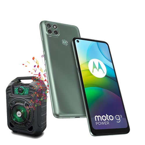 Celular Moto G9 Power 128GB-4GB Metalilic + Bocina