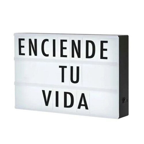 Letrero Luminoso Marquesina Caja Luz Cine Vintage Lightbox