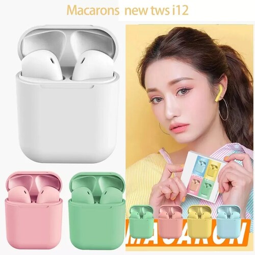 Audífonos INPODS  12 macaroon Bluetooth 5.0 Blanco