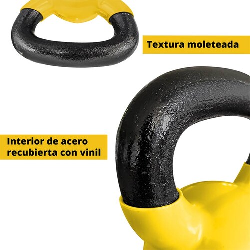 Tayga pesa Rusa fitness kettlebell 35 lb cubierta de vinil