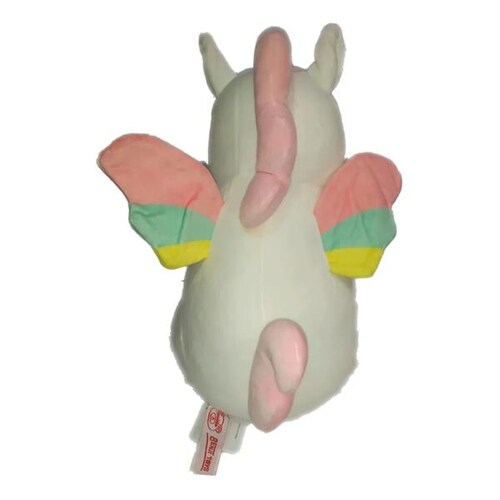 Lindo Peluche De Unicornio Blanco Felpa Super Suave 35 Cm