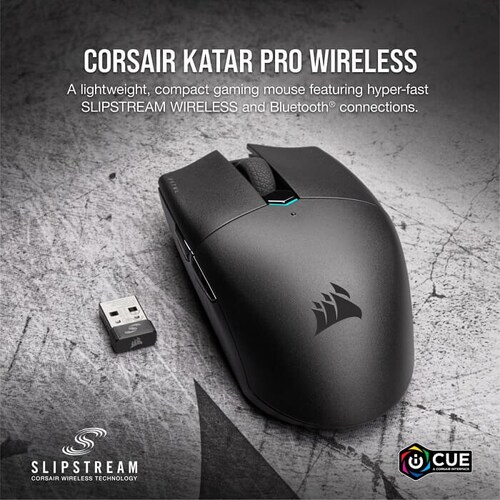 Mouse Corsair KATAR PRO Wireless Inalámbrico Óptico USB Gaming CH-931C011-NA