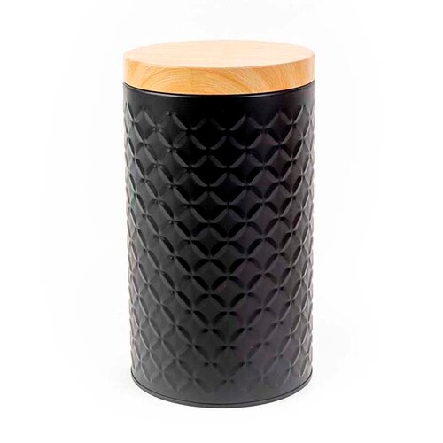 Recipiente de aluminio con tapa 1. 5L Negro