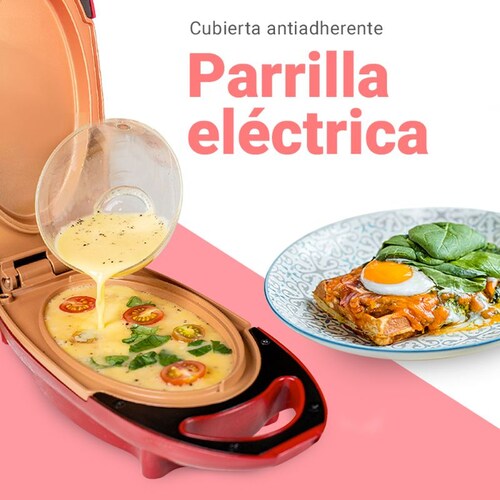 Parrilla Eléctrica Antiadherente Tipo Mr Kuk Stay Elit